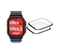 Displex Hybrid Glass Screen Protector for Apple Watch Apple Watch Ultra(2), 49 mm, Anti-Fingerprint, Acrylic Glass, Easy-On Installation, Pack of 2