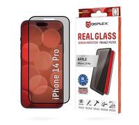 Displex Privacy Glass FC iPhone 14 Pro, Extra Hard Tempered Glass (10H), Ecological Mounting Frame, Scratch-Resistant Tempered Glass, High-Tech Anti-Fingerprint Coating, Case Friendly
