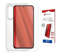 Displex Real Glass + Case for Samsung Galaxy A56 - 10H Protective Glass Screen Protector & Protective Case - Ultra Thin Bubble-Free Installation