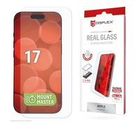 Displex Real Glass Tempered Glass Screen Protector for Apple iPhone 17, 10H Tempered Glass, Scratch-Resistant, Bubble-Free by EASY-ON® MountMaster