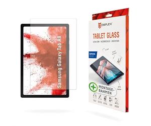 Displex Samsung Galaxy Tab A8 Tablet Glass (9H) Eco Mounting Frame L Shape Unbreakable Ultra Thin Invisible