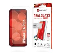 Displex Screen Protector (10H) + Case for Apple iPhone 14 Plus, Eco Mounting Frame, Case, Tempered Glass, scratch resistant protective film