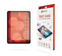 Displex Tablet Glass for Apple iPad Pro 11 Inch (1st/2nd/3rd/4th Gen)/Air (4th/5th Gen), Hard Protective Film (9H), Ecological L Mounting Frame, Unbreakable, Ultra-Thin, Invisible