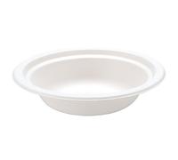 Dispo Bagasse Round Bowls 16oz - Sleeve of 125 - Sugarcane Compostable Bowls