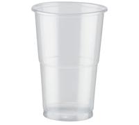 Dispo International CE Marked Flexi Recyclable Plastic Half Pint to Line Tumbler - Pack of 1000-12oz / 350ml Outdoor Events, Parties, Weddings