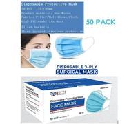 Disposable 3 Ply Surgical Face Mask Pack 50's