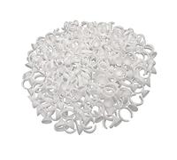 Disposable Adhesive Holder, Tattoo Ink Rings Disposable Microblading Pigment Adhesive Holder Cup Semi Permanent Makeup Eyelashes Eyebrow Tattoo Ink Caps Small Pack of 200