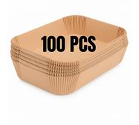 Disposable Air Fryer Liners, 100PCS Parchment Paper Liners Compatible with Ninja, Keplin, Tower & Breville Dual