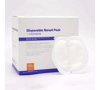 Disposable Anti Overflow Breast Feeding Pads 100 Pcs White | Non Woven Fabric, Breathable 3d Simple Design, for Bras and Shirts at Night or Daily Wear