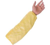 Disposable Arm Covers Arm Sleeves Over Sleeves Waterproof Cover One Size Yellow - Manufacturer Sealed Packaging for Home Cleaning, Medical, Lab, Restaurant, Bakery, Pharmaceutical - yellow x 100