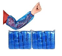 Disposable Arm Sleeves, 200 Pieces Plastic Arm Sleeves, Disposable Plastic Waterproof Cleaning Sleeves for Brace Protection