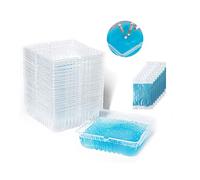 Disposable Ashtrays with Ash Absorbing Balm, 30Pcs Disposable AshTray with Sand, Small Portative Ash holder for Quickly Extinguish Cigarette,Reduce Ash Raising,Ashtray Outdoor(Blue)