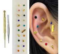 Disposable Auricular Sticker Kit, Ear Press Seeds Multi-Condition Acupressure Kit Self Adhesive Acupuncture Ear Seeds (Style 50)