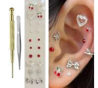 Disposable Auricular Sticker Kit, Ear Press Seeds Multi-Condition Acupressure Kit Self Adhesive Acupuncture Ear Seeds (Style 18)