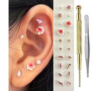 Disposable Auricular Sticker Kit, Ear Press Seeds Multi-Condition Acupressure Kit Self Adhesive Acupuncture Ear Seeds (Style 5)