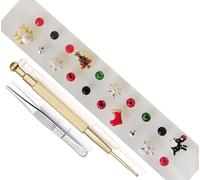 Disposable Auricular Sticker Kit, Ear Press Seeds Multi-Condition Acupressure Kit Self Adhesive Acupuncture Ear Seeds (Style 27)