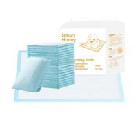 Disposable Baby Diapers Baby Waterproof Urinal pad Change pad and Urinal pad 20 Pieces (Blue 13x18inch)