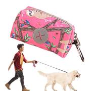 Disposable Bags for Dogs, Portable Poop Rack | Trash Bags, Leash Attachment, Storage Pouch for Hiking, Walking, Pet Accessories, Portable Naughty Bag Dispenser