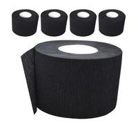 Disposable Barber Neck Strip 5pcs Black Paper for Hairdressing