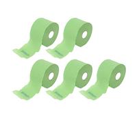 Disposable Barber Paper Neck Strips with Stretchy Wrap Functionality for Hairdressing - 5 Rolls, Self-Adhesive, Flexible Fiber Material Accessory