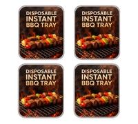 Disposable BBQ Instant Grill Charcoal Instant Light Charcoal Barbecues Grill Tray Outdoor Camping Summer Garden 4 Pack