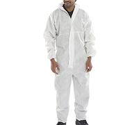 Beeswift Disposable Boilersuit Type 5/6 White - XL- you get 40
