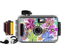 Disposable Camera Single Use Film Camera/Reusable 35mm Film Camera,One time Imaging,5m Waterproof,Retro Style Film Camera Multipack(Size:35mmFlim,Color:flower)