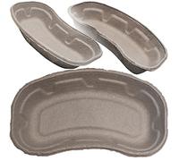 Disposable Cardboard 700ml Medical Surgical Waste Pulp Kidney Sick Dish Tray Bowls - 20 Pack