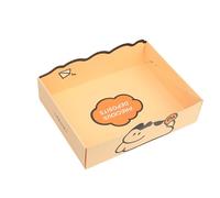 Disposable Cardboard Cat Litter Box with 2 Paper Scoops - Foldable Single-Use Litter Tray for Travel and Home - Leak-Resistant Recyclable Design - No Cleaning Needed