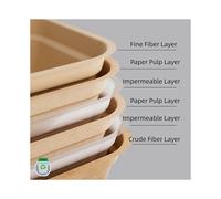 Disposable Cat Litter Box(5,10,20pcs) Kitty Litter Box, 2-in-1 Functionality - Cardboard Liner Tray For Cats Made Of Paper - Use Alone Or As Box Line