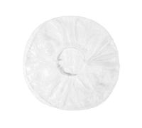 Disposable Charlotte Shower Hair Cap Plastic Elastic Waterproof Transparent Tight Band Cling Film Bathroom Kitchen Hotel Barber Shop Spa Salon Travel (100 Pieces)