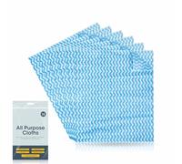 Disposable Cleaning Cloths All Purpose Cloth Roll 30 Sheets Super Absorbent Handy Wipes To Clean Surfaces Bathroom Windows Professional Cleaning Washable Lightweight Blue Kitchen Cloth 22x39cm(30pk)
