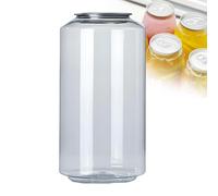 Disposable Clear PET Plastic Beverage Bottles with Aluminum Caps, Leakproof Sealable Cups for Automatic Sealer, 200-Pack, 250ml