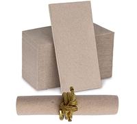 Disposable Cloth-Like Paper Napkins, 200 Pack 12" x 17" Linen-Feel Natural Color Dinner Napkins Recycled, For Wedding, Party, Kitchen Or Bathroom, Made In USA