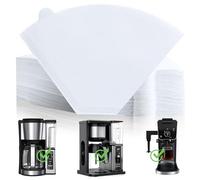 Disposable Coffee Paper Filters, 100 Pcs #4 Cone Replacement Filter for Ninja Coffee Maker, white
