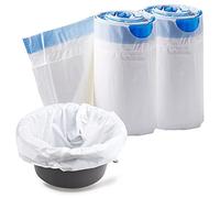 Disposable Commode Liner for Adult Bedside Chair - 40 Pack Universal Portable Toilet Bags for Bed Pan, Camping and Waste Collection