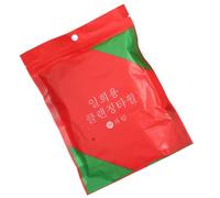 Disposable Compressed Cotton Towel for Travel and Camping | Soft Absorbent Cloth, Space Saving Carry Bag Included, Red Colour, for Hands and Outdoor Cleaning