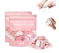 Disposable Compressed Face Towel, Compressed Towel 30 Pcs, Ultra Soft Large Size Compressed Towel Tablets, Portable Cotton Coin Tissue Camping Towel for Travel,Office (2box, one size)