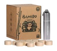 Disposable Compressed Towels - 100 PCS Bamboo Face & Body Towels - Expandable Washcloths, Disposable Coin Tissues - Eco-Friendly, Perfect for Hiking & Makeup Removal