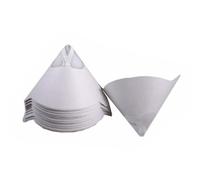 Disposable Cone Paint Strainers - 50 Pack, Premium Fine Mesh Filter, 125 Micron Nylon, Perfect for Automotive, Latex, Acrylic, and Spray Paints