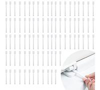 Disposable Crevice Cleaning Tools Brush: 100Pcs YIDM Crevice Cleaning Tools, Detail Gaps Scrub Cleaner Brush Set, Small Cleaning Brushes for Bathroom Kitchen Household, Small Spaces Cleaner Tool kit