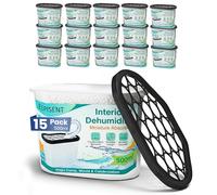 Disposable Dehumidifiers 500 ml, Moisture Absorber Damp Traps for Home Bedroom Wardrobe Garage Caravan and Bathroom, Interior Condensation Absorbers for Mould Mildew and Damp (15)