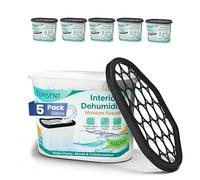 Disposable Dehumidifiers 500 ml, Moisture Absorber Damp Traps for Home Bedroom Wardrobe Garage Caravan and Bathroom, Interior Condensation Absorbers for Mould Mildew and Damp (5)