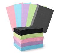 Disposable Dental Bibs,Tattoo Table Covers, 3-Ply Waterproof Table Clean Mats, 13" x 18" Tablecloth for Nail Salon Dental Clinic Esthetician Supplies & Tattoo Supplies (5Colors 50 Pcs)