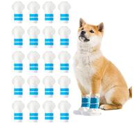 Disposable Dog Shoes,20PCS Disposable Dog Boots Paw Protector with Self Adhesive Bandage,Dirty Protection Dog Socks Pet Foot Cover for Small Medium Large Dogs Indoor & Outdoor Walking (M)