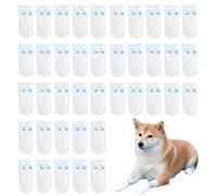 Disposable Dog Shoes, 40Pcs Dog Boots for Injured Paws, Disposable Dog Socks Paws Stop Licking with Self Adhesive Bandage Stop Licking Dog Shoes for Small Dogs Paws Indoor and Outdoor (M)
