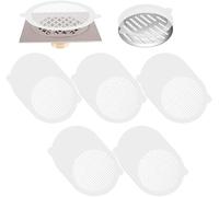 Disposable Drain Covers, 50 Pack 9cm Round Shower Drain Hair Catcher, Mesh Drain Stickers for Bathroom Kitchen, Stops Human Pet Hair, Prevents Clogs