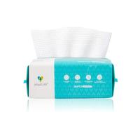 Disposable Dry Wipes for Adults Personal Care, Large, Softer & Thicker Wet and Dry Use, Makeup Remover Wipes Multipack, Biodegradable, Chemical-Free, Sensitive Skin, Travel Wipes (Pack of 1-60 Pieces)