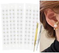 Disposable Ear Patches Disposable Auricular Sticker Kit, Earrings Self Adhesive Acupuncture Ear Seeds Acupressure Kit (Style 1)
