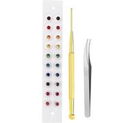 Disposable Ear Patches Disposable Auricular Sticker Kit, Earrings Self Adhesive Acupuncture Ear Seeds Acupressure Kit (Style 20)
